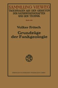 Book Cover for Grundzüge Der Funkgeologie by Volker Fritsch