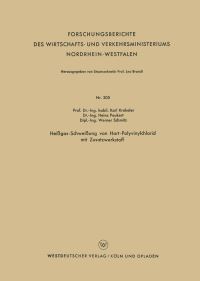 Book Cover for Heigas-Schweiung Von Hart-Polyvinylchlorid Mit Zusatzwerkstoff by Karl Krekeler