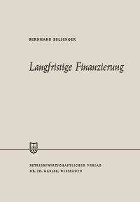 Book Cover for Langfristige Finanzierung by Bernhard Bellinger
