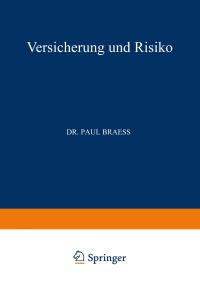 Book Cover for Versicherung Und Risiko by Paul Braess