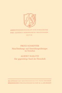 Book Cover for Neue Forschungs- Und Entwicklungsrichtungen Im Fernsehen. Der Gegenwärtige Stand Der Filmtechnik by Fritz Schröter
