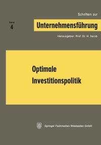 Book Cover for Optimale Investitionspolitik by H Jacob