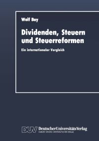 Book Cover for Dividenden, Steuern Und Steuerreformen by Wolf Bay