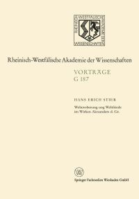 Book Cover for Welteroberung Und Weltfriede Im Wirken Alexanders D. Gr by Hans Erich Stier