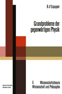 Book Cover for Grundprobleme Der Gegenwärtigen Physik by Bernard dEspagnat