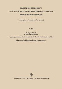 Book Cover for Über Das Problem Hartbrand - Weichbrand by Kurt Alberti