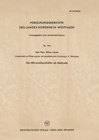 Book Cover for Die Mikrowellenschalter Als Mehrpole by Alfons Jansen