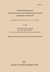Book Cover for Beitrag Zur Kennzeichnung Der Texturen Von Schamottesteinen by HansErnst Schwiete