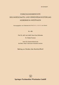 Book Cover for Beitrag Zur Struktur Des Montmorillonit by HansErnst Schwiete