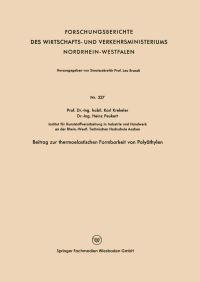 Book Cover for Beitrag Zur Thermoelastischen Formbarkeit Von Polyäthylen by Karl Krekeler