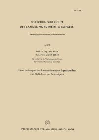 Book Cover for Untersuchungen Der Kennzeichnenden Eigenschaften Von Meuhren Und Feinzeigern by Felix Eisele
