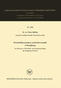 Book Cover for Wirtschaftswachstum Und Kulturwandel in Hongkong by Klaus Mäding