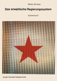 Book Cover for Das Sowjetische Regierungssystem by Walter Grottian