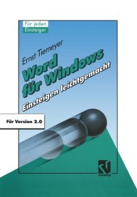 Book Cover for Word Für Windows 2.0 by Ernst Tiemeyer