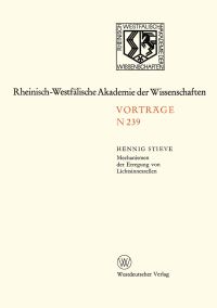 Book Cover for Mechanismen Der Erregung Von Lichtsinneszellen by Hennig Stieve