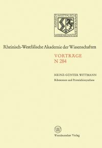 Book Cover for Ribosomen Und Proteinbiosynthese by HeinzGünter Wittmann