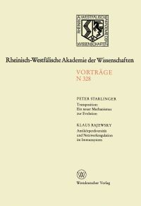Book Cover for Transposition: Ein Neuer Mechanismus Zur Evolution. Antikörperdiversität Und Netzwerkregulation Im Immunsystem by Peter Starlinger