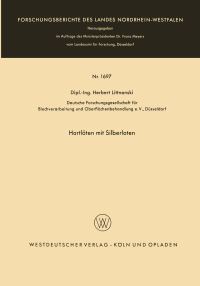 Book Cover for Hartlöten Mit Silberloten by Herbert Littnanski