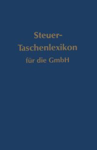 Book Cover for Steuer-Taschenlexikon Für Die GmbH by Walter Brünig