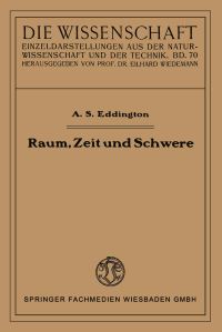 Book Cover for Raum, Zeit Und Schwere by Arthur Stanley Eddington