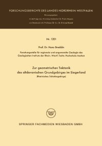 Book Cover for Zur Geometrischen Tektonik Des Altdevonischen Grundgebirges Im Siegerland by Hans Breddin