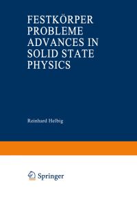 Book Cover for Advances in Solid State Physics / Festkörperprobleme by Reinhard Helbig