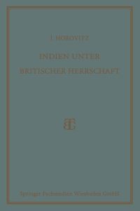 Book Cover for Indien Unter Britischer Herrschaft by Josef Horovitz