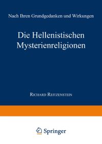 Book Cover for Die Hellenistischen Mysterienreligionen by Richard Reitzenstein
