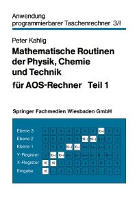 Book Cover for Mathematische Routinen Der Physik, Chemie Und Technik Für AOS-Rechner by Peter Kahlig