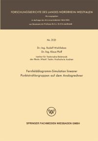 Book Cover for Fernfelddiagramm-Simulation Linearer Punktstrahlergruppen Auf Dem Analogrechner by Rudolf Wohlleben, Klaus Pfaff