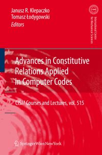 Book Cover for Advances in Constitutive Relations Applied in Computer Codes by Janusz R Klepaczko, Tomasz Lodygowski