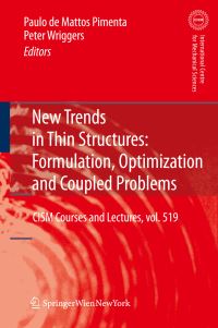 Book Cover for New Trends in Thin Structures by Paolo de Mattos Pimenta, Peter Wriggers