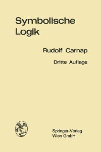 Book Cover for Einführung in Die Symbolische Logik by Rudolf Carnap