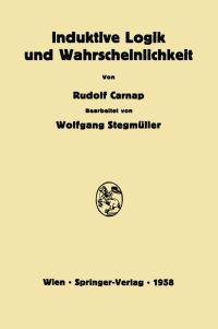 Book Cover for Induktive Logik Und Wahrscheinlichkeit by Rudolf Carnap