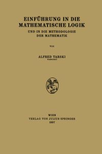 Book Cover for Einführung in Die Mathematische Logik by Alfred Tarski