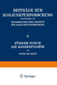 Book Cover for Führer Durch Die Krisenpolitik by Fritz Machlup
