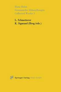 Book Cover for Gesammelte Abhandlungen III - Collected Works III by Hans Hahn