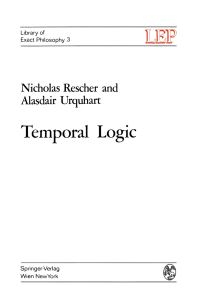 Book Cover for Temporal Logic by Nicholas Rescher, Alasdair Urquhart