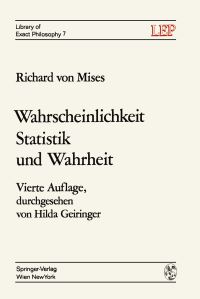 Book Cover for Wahrscheinlichkeit Statistik Und Wahrheit by Richard v Mises