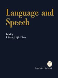 Book Cover for Language and Speech by Emil Pasztor, Janos Vajda, Friedrich Loew
