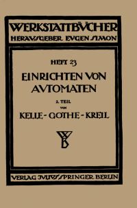 Book Cover for Das Einrichten Von Automaten by Albert Kelle