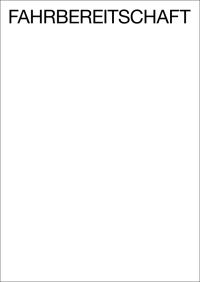 Book Cover for FAHRBEREITSCHAFT by Axel Haubrok