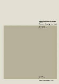 Book Cover for Versuchsanlage Fur Balken Unter Torsion - Biegung - Querkraft by Lampert