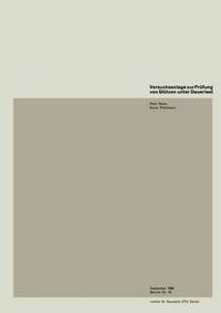 Book Cover for Versuchsanlage Zur Prufung Von Stutzen Unter Dauerlast by P Ramu, Thürlimann