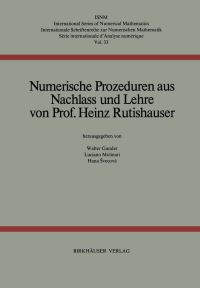 Book Cover for Numerische Prozeduren by H Rutishauser