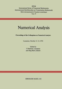 Book Cover for Numerical Analysis by DESCLOUX, MARTI