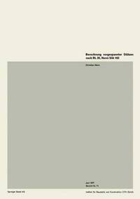 Book Cover for Berechnung Vorgespannter Stutzen Nach RL 35, Norm SIA 162 by C Menn