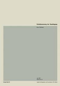 Book Cover for Schubbemessung Bei Querbiegung by B Thürlimann