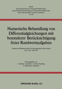 Book Cover for Numerische Behandlung Von Differentialgleichungen Mit Besonderer Berücksichtigung Freier Randwertaufgaben by ALBRECHT, COLLATZ, MEINARDUS