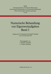 Book Cover for Numerische Behandlung Von Eigenwertaufgaben Band 2 by Albrecht, Collatz